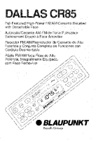 Blaupunkt Dallas-CR-85 - Owners Manual